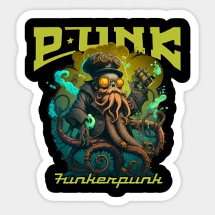 PUNK Steam Octopus Sticker